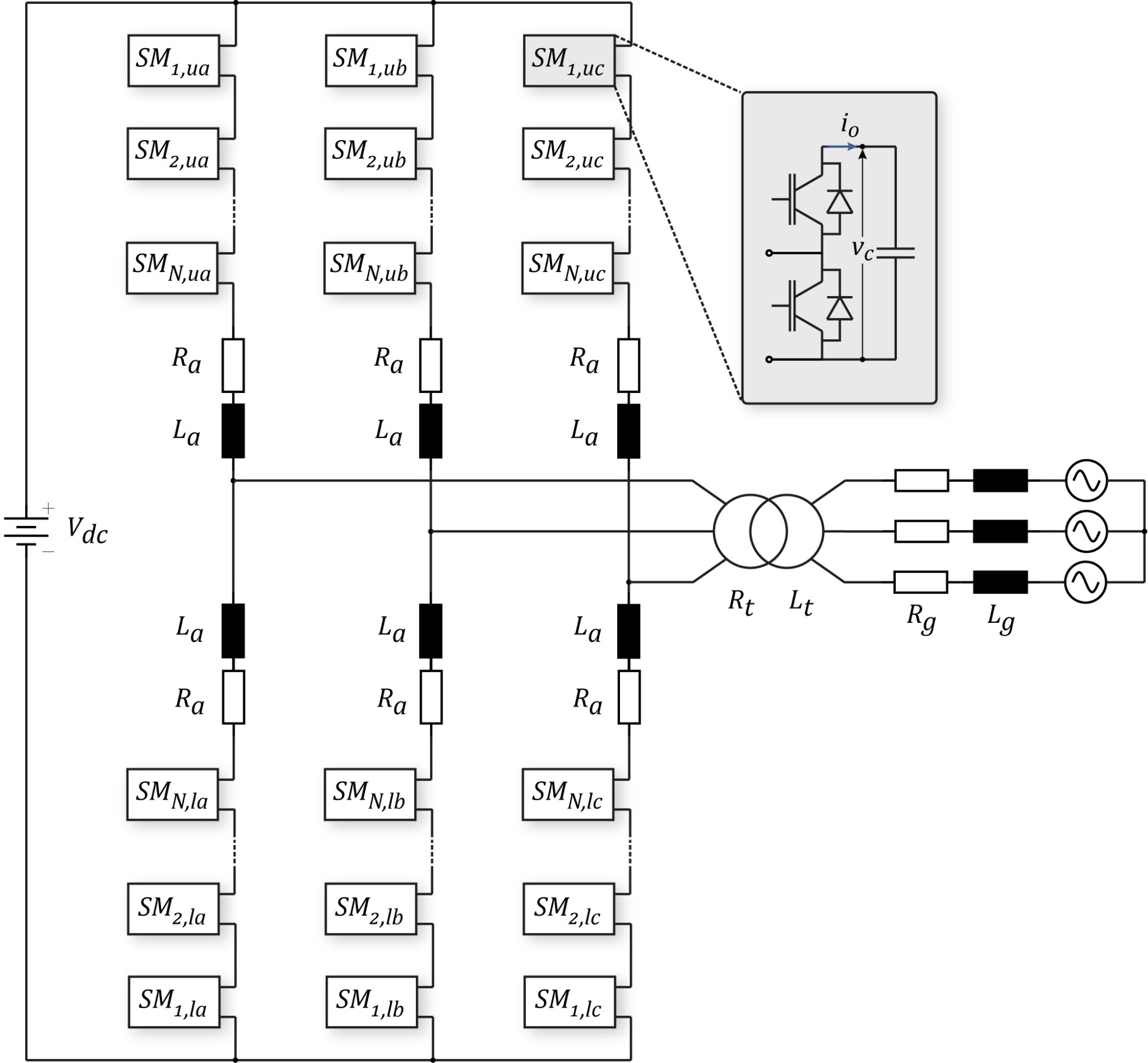 Voorbeeld van een technisch elektrisch schakelschema
